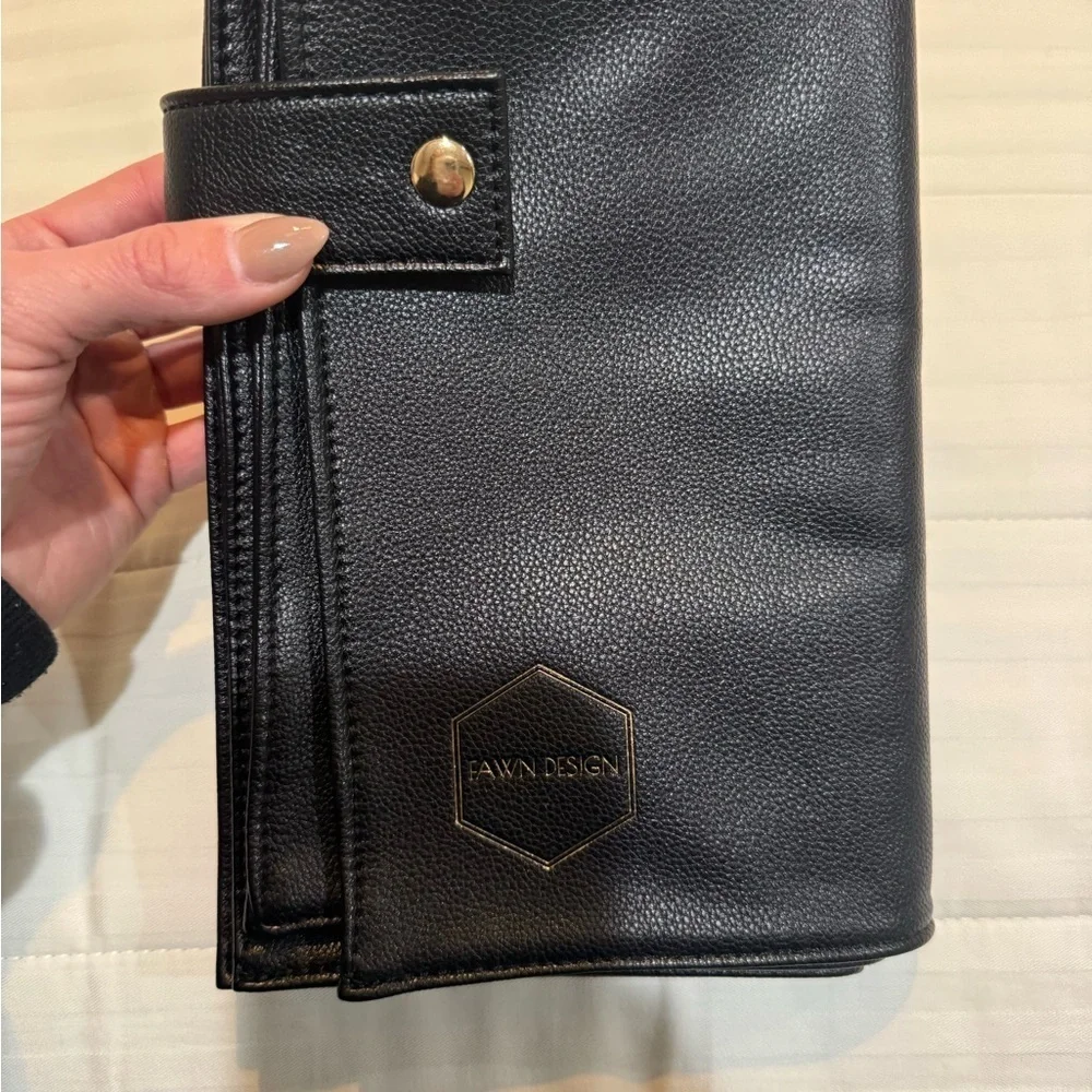 Fawn Design Black changing pad clutch